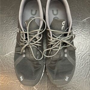 On Running Men's Black and Gray Athletic Shoes